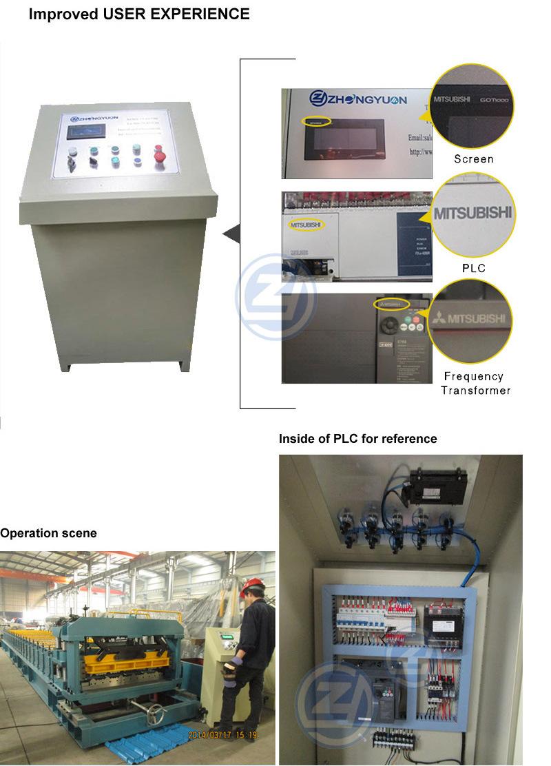 Roofing Glazed Step Tile Rolling Forming Machine