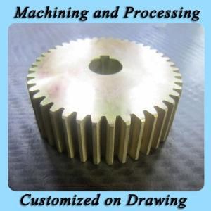 Machining Machined Gear Part with Colored Galvanized