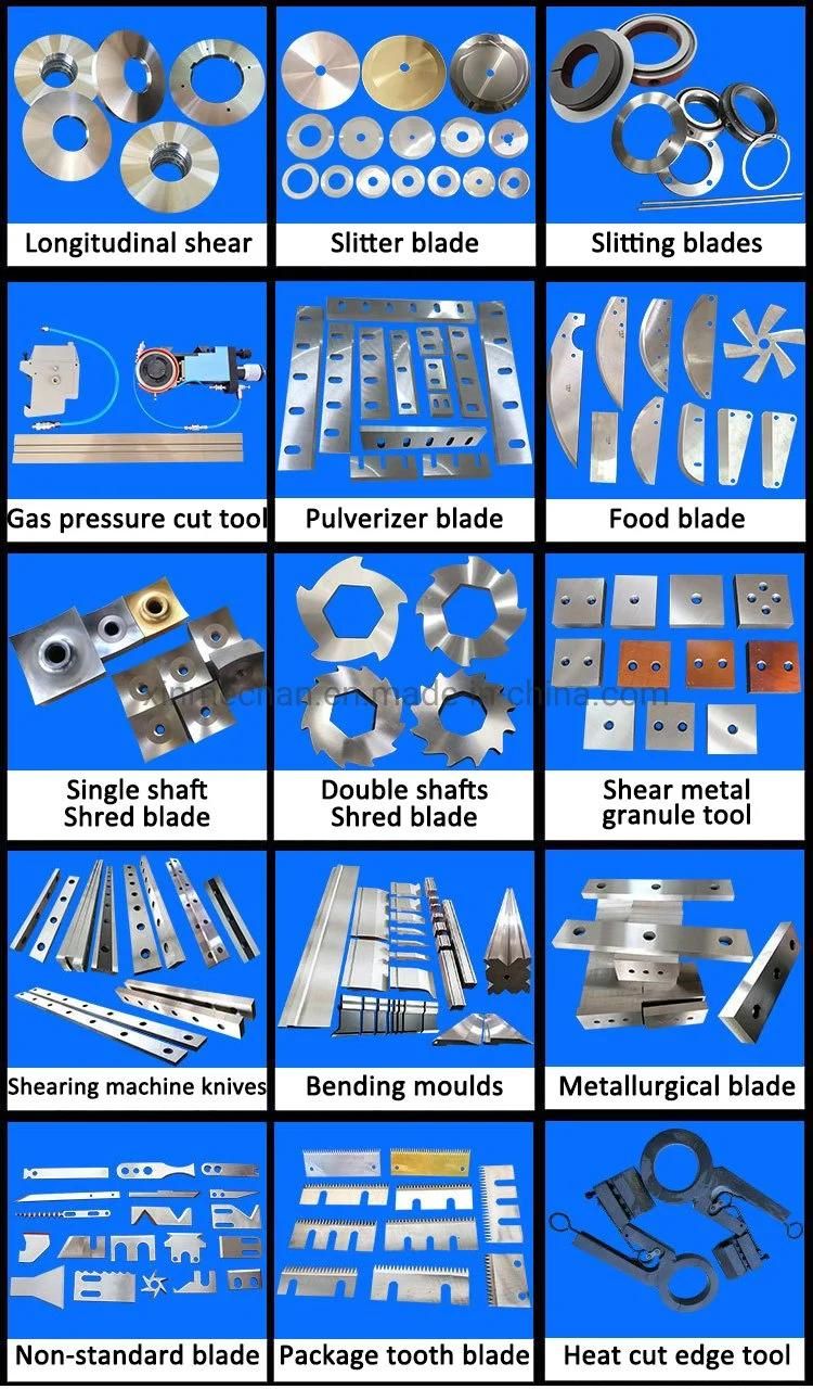 Metal Steel Fly Shear Crush Shearing Cutting Machine Tooling Blade Knife