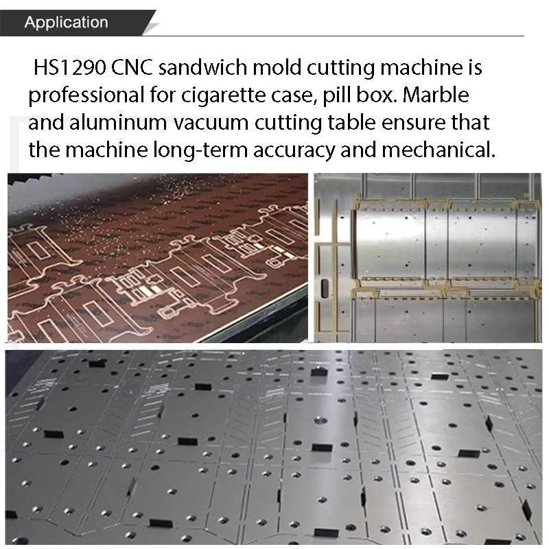 High Speed Sandwich CNC Die Routing Cutting Machine for Cigarette Case