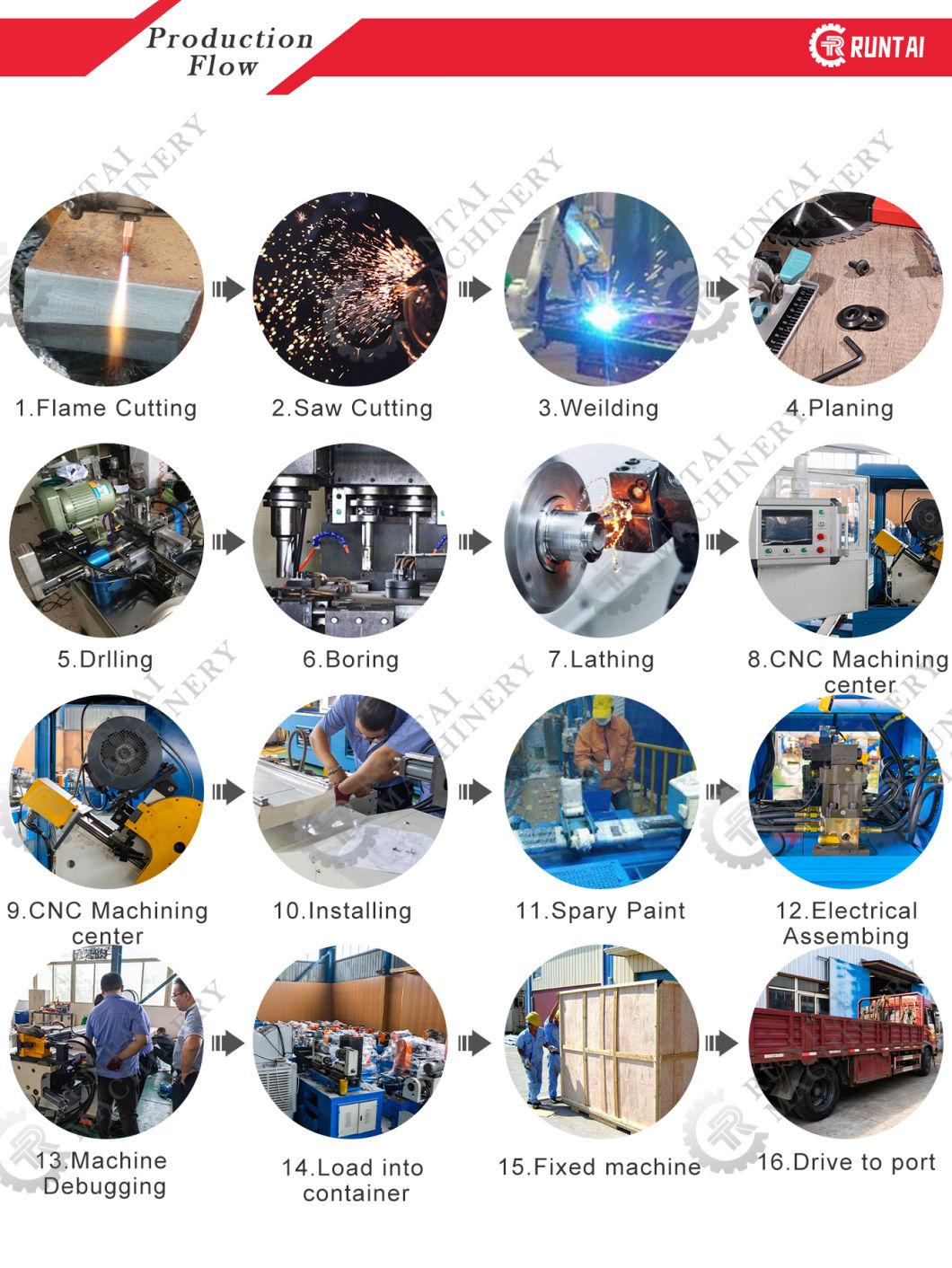 Rt-80sm Automatic Double End Tube Beveling Machine End Deburr Bar Rod Chamfering Machine for Steel Pipe Cutting Bevel