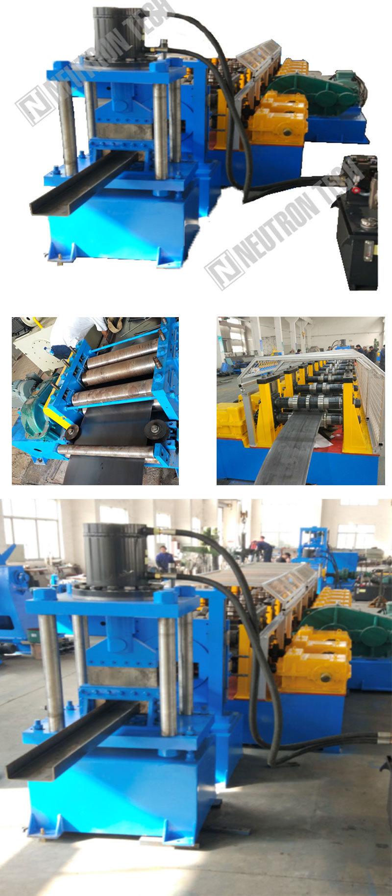 CNC Customized Steel Cold U Type Guardrail Column Production Machine