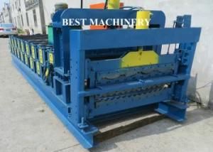 Color Steel Profile Sheet Roof Tile Double Layer Roll Forming Machine