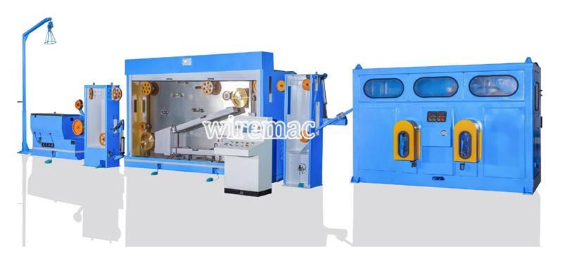 8mm to 1.2-3.0mm Automatic Bobbin Switch Copper Rod Breakdown Wire Drawing Machine