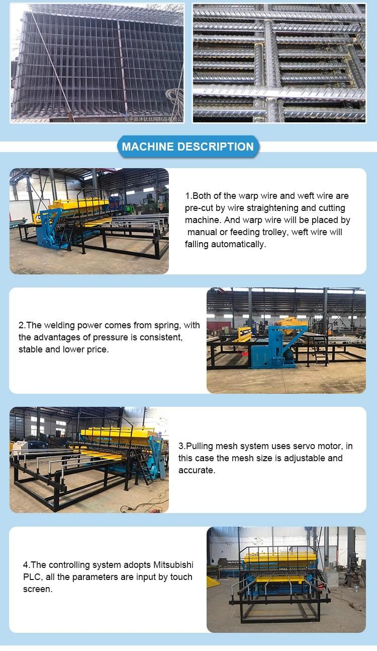 Reinforce Steel Rebar Weld Fence Panel Wire Mesh Machine