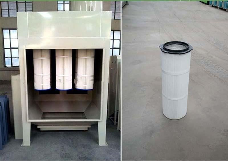 Mini Manual Powder Spray Painting Booth with Filter Room