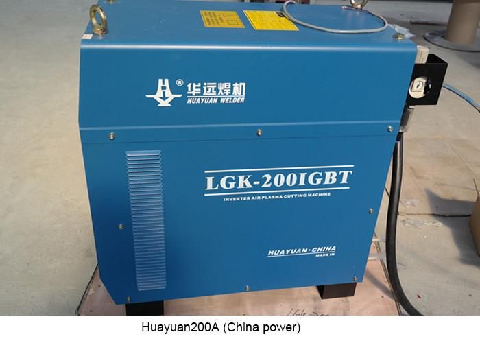 2000*6000mm High Precision China Big Plasma Metal Cutting Table Machine for 25mm