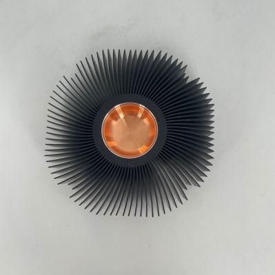 30*30*15 Heat Sink CNC Aluminum Extrusion Sun Flower Plug Copper