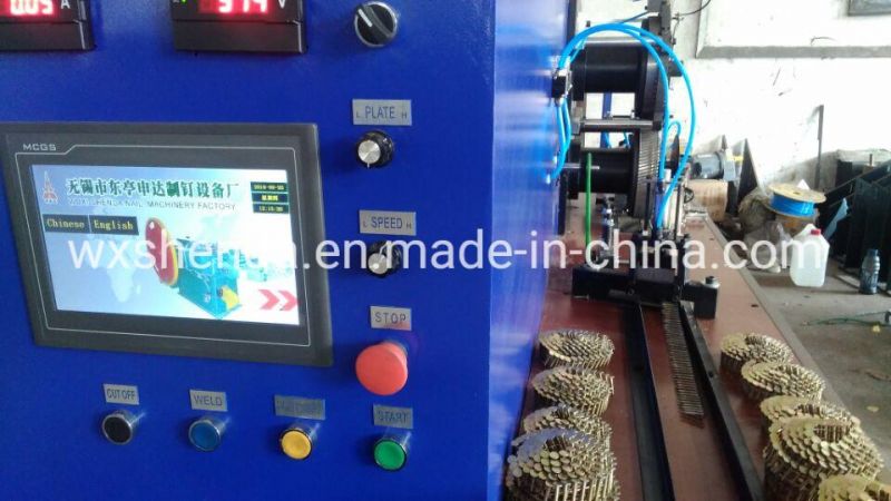 High Speed Coil Nail Collecting Machine for Ring Shank Nail and Screw Nail