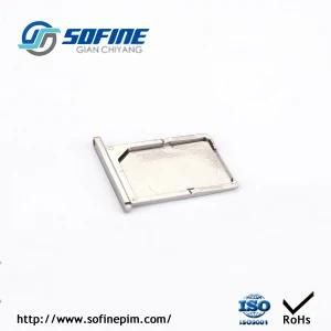 Passivation Treatment MIM Sintered OEM Custom SIM Card Tray for Mobile Phone Accessory