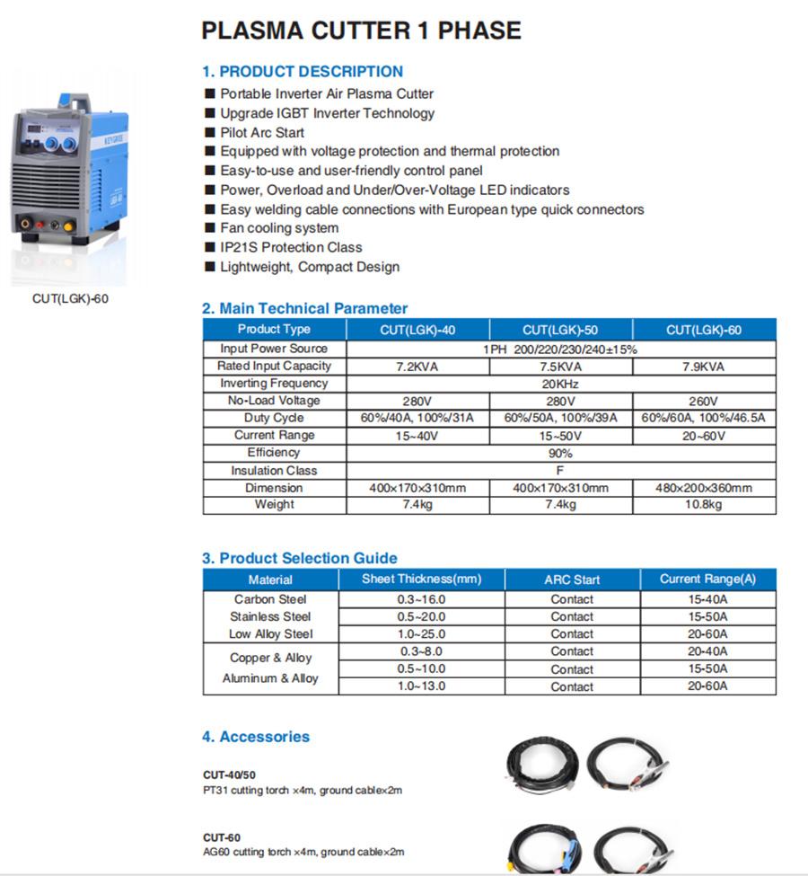 IGBT DC Cut-100 Inverter Air Plasma Cutter (LGK)