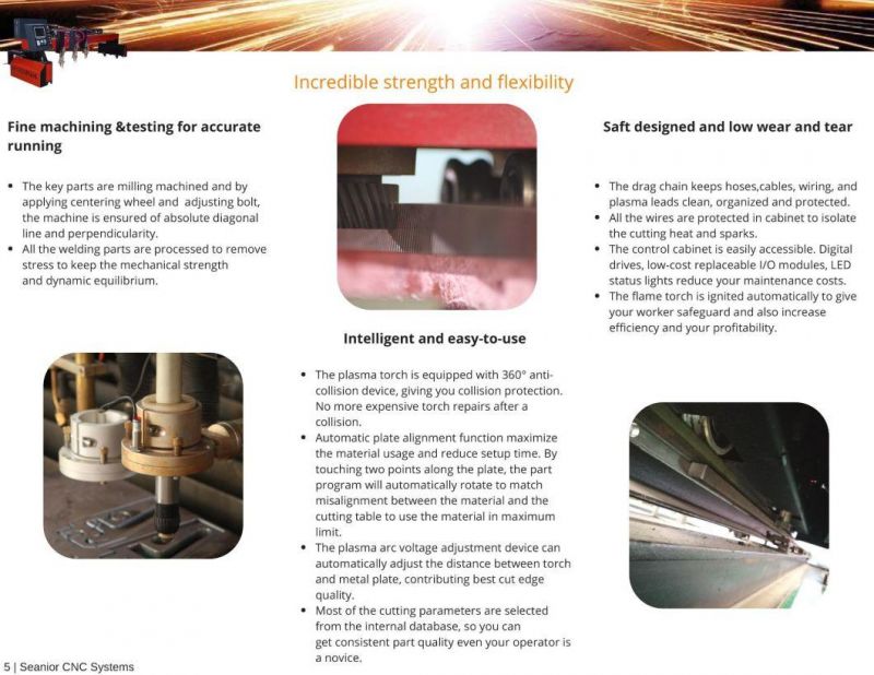 Factory Supply Sheet Metal Gantry CNC Plasma Flame Cutting Equipment