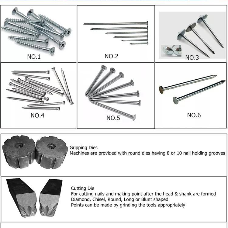 High Speed Iron Steel Wire Nails Nail Making Machine