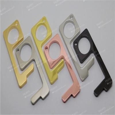 No Touch Foot Door Opener Handle Bracket Thick Metal Portable