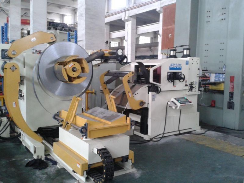 0.3~4.5mm Metal Strip Uncoiler Straightener Feeder 3 in 1 Machine Manufacturers (MAC3-600)