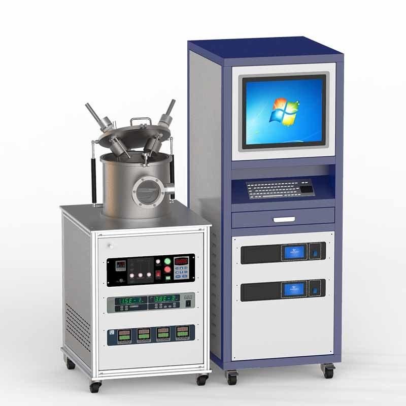 Lab DC/RF Double Target Program Control Magnetron Sputtering Coating Machine