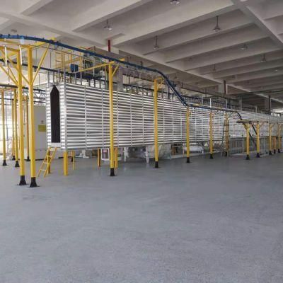 Automatic Liquid/Powder Coating Paint Spray Production Line for Lamp Post with Ce