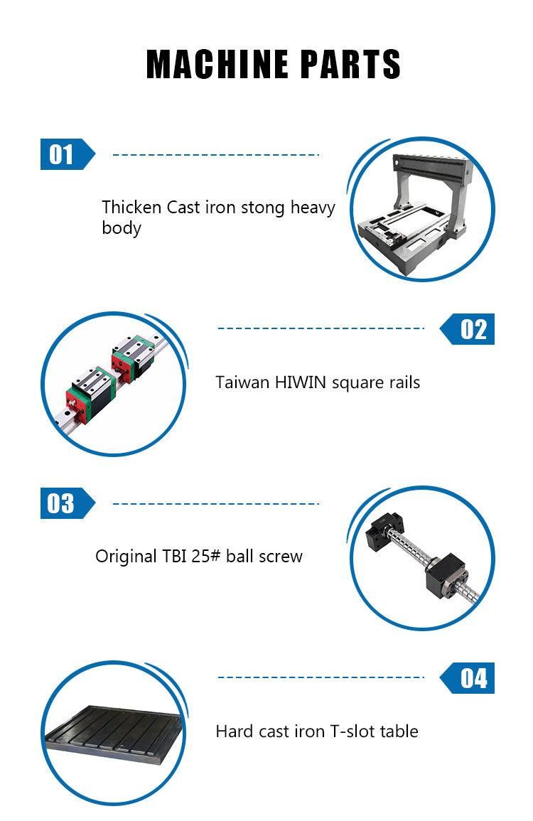 Senke Skm 4040 6060 CNC Metal Engrving Machine Manufacturer with Half Cover