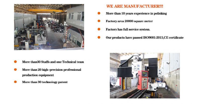 Electrical PLC Controlled Metal Polishing Machine for Stainless Steel Plat to Achieve Mirror Effective