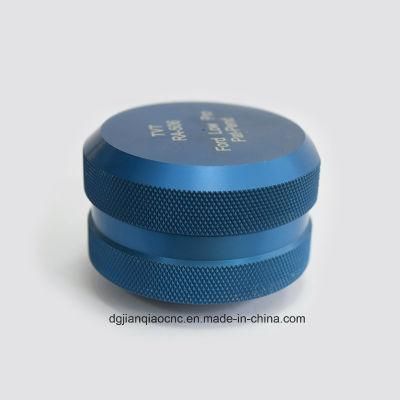 Anodized Blue Aluminum Metal Parts with CNC Cutting Paterns, CNC Turning Parts