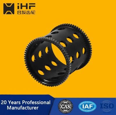 Ihf Precision Grinding Transmission Parts Stainless Steel Metal Helical Gear with Blackening Processing