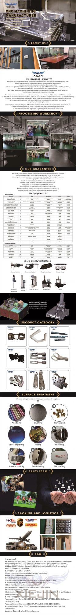 OEM Aluminum Steel Brass Metal Precision CNC Machining for Machinery Parts