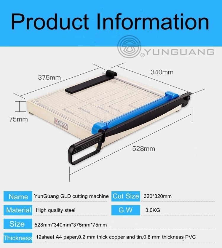 Steel Gld A4 Paper Cutter (Blue)