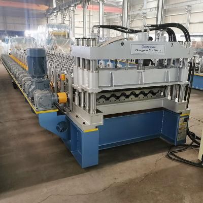 Full Automatic Gear Box Transmission Metrocopo Tile Roll Forming Machine