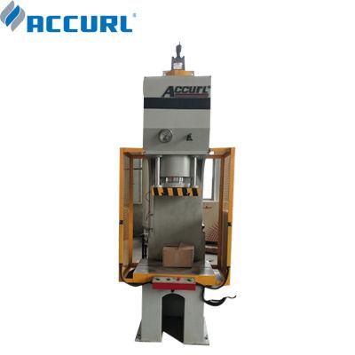 125 Tons C Frame Hydraulic Press Machine with PLC Touch Screen 125t Single Cylinder Hydraulic Press