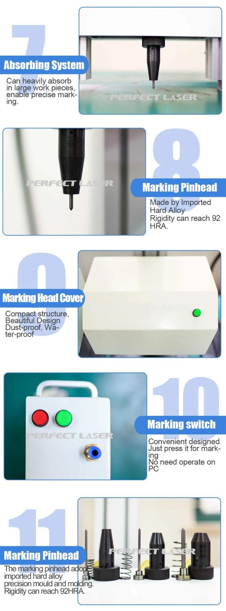 Handheld DOT Peen Marking Machine for Metal