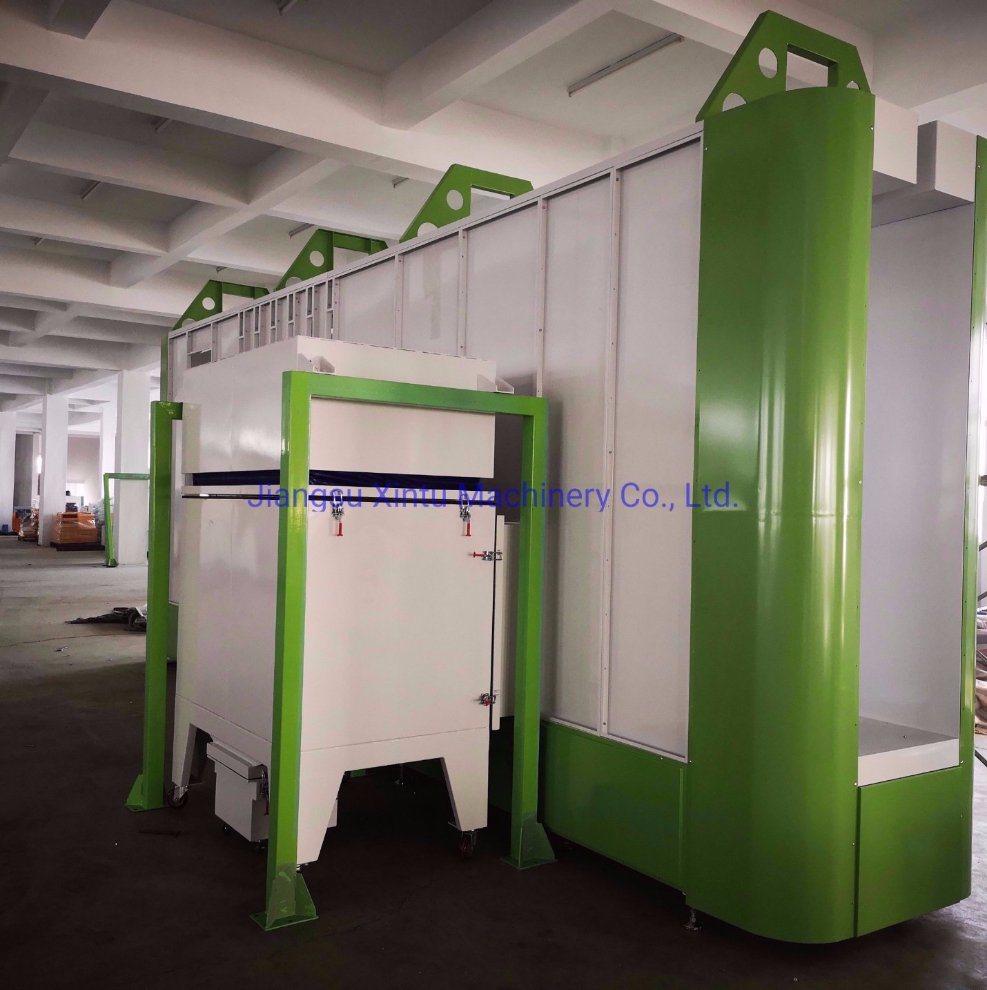 Mini Integrated Powder Coating Booth with Powder Coating Gun and Air Compressor for Car Rim Painting