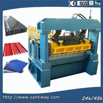 Trapezoid Metal Roof Roll Forming Machine for Steel