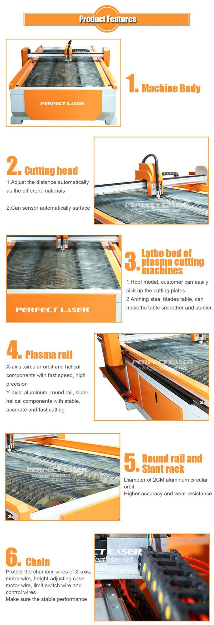 Factory High Precision Heavy Steel Plate CNC Plasma Cutting Machine