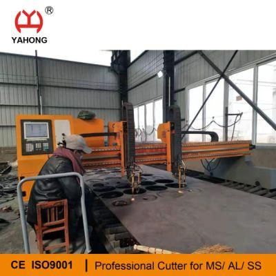 CNC Portal Two Heads Oxy-Fuel Cutting Machines Saving Twice Time