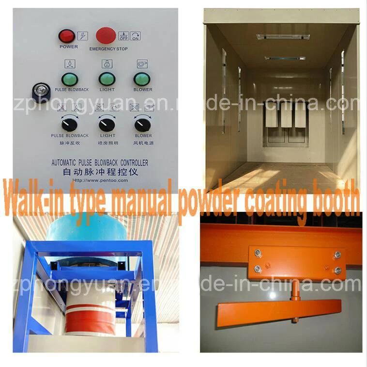 Manual Electrostatic Powder Coating Spray Booth