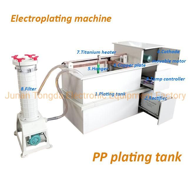 Hard Chrome Electroplating Equipment Factory Copper Nickel Plating Machine