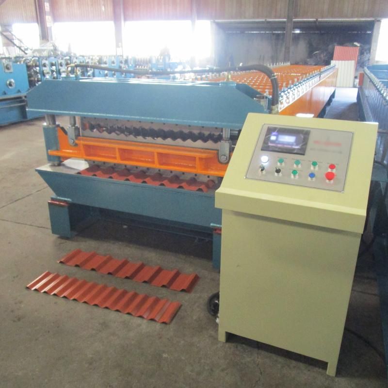 New Customized PPGI& Aluminum Plate Roof and Wall Tile Panel Sheet Cold Roll Forming Machine Equipment Factory Price with ISO9001/Ce