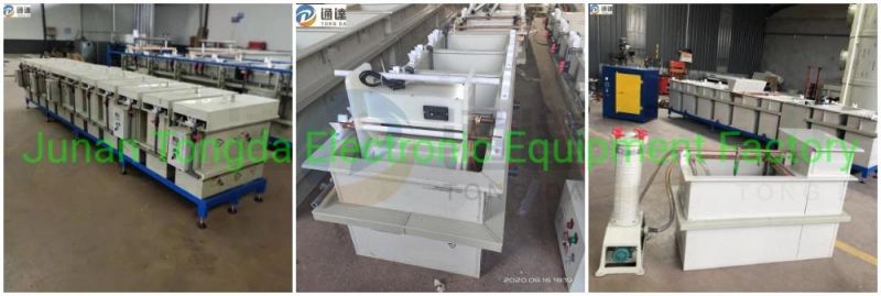 Small Electroplating Line Plating Equipment Hard Chrome Electroplating Line Anodizing Machine Line Electrolysis Polishing Machines PP Dipping Tanks Brush