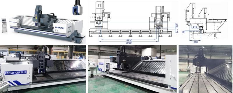 5 Axis High Rigidity Column Moving Machining Center