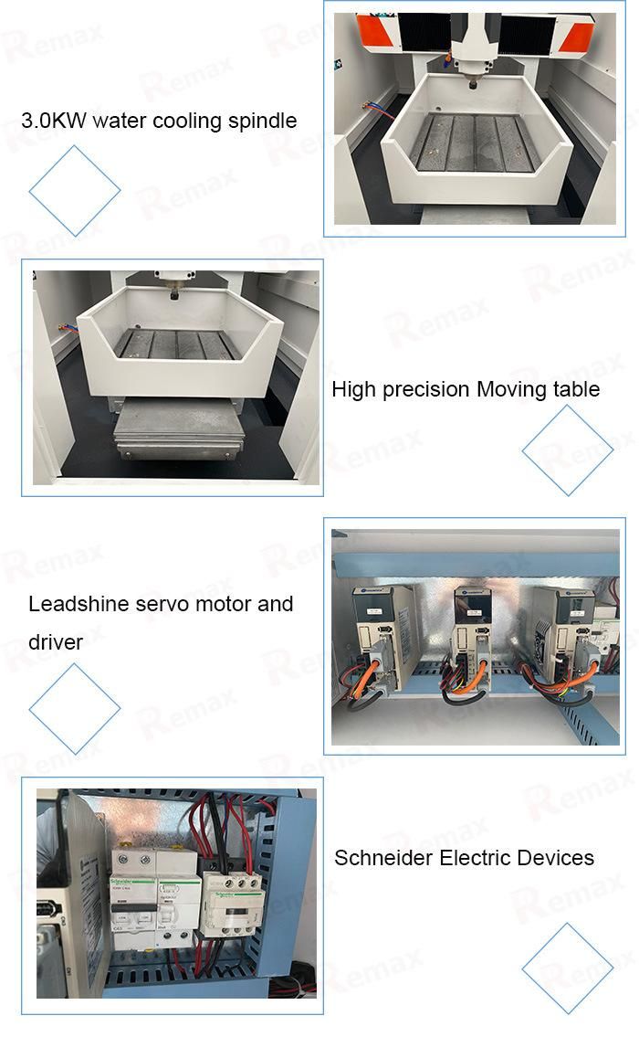 600X600mm 3D CNC Router Metal Mold Making Machine