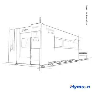 Automatic Fiber Laser Cutter Equipment 1000W for Metal Processing