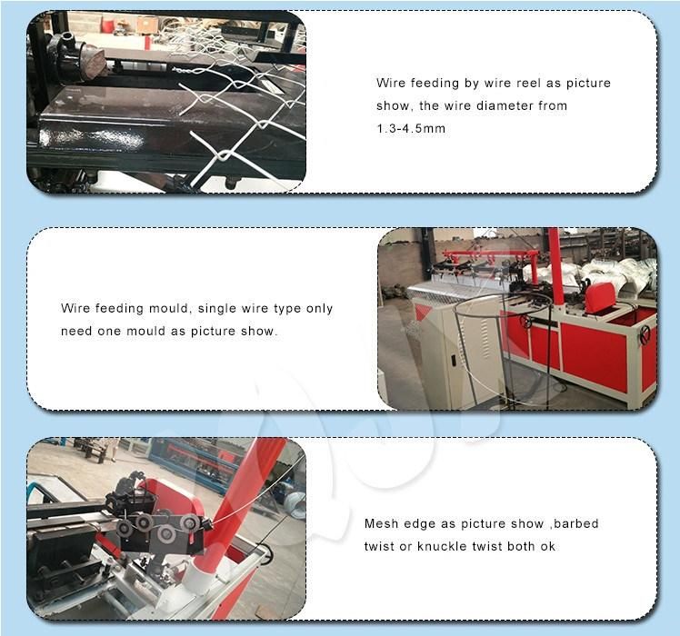 Chain Link Fence Weaving Machine /Diamond Mesh Making Machine