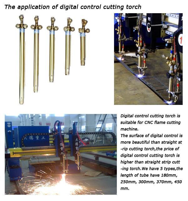 CNC Oxy-Fuel Flame Digital Control Cutting Torch (450mm) for CNC Cutting Machines-