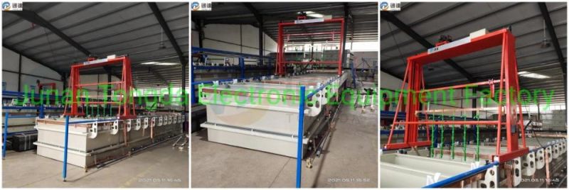 Small Electroplating Line Plating Equipment Hard Chrome Electroplating Line Anodizing Machine Line Electrolysis Polishing Machines PP Dipping Tanks Brush