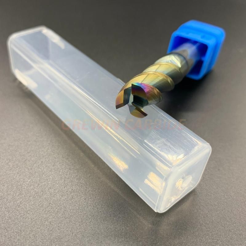 Gw Carbide - HRC65 Tungsten Carbide Nano Coated Square End Mills Cutter Cutting Tool