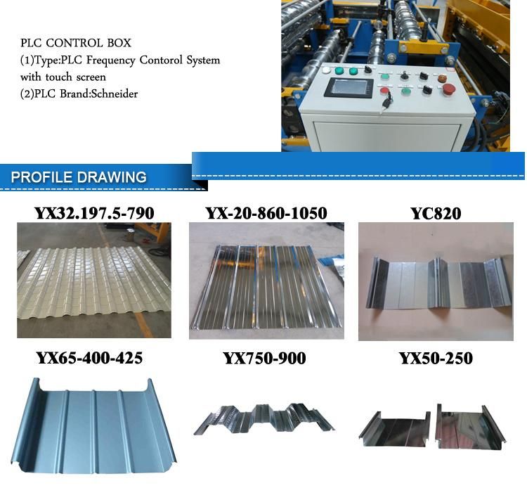 Floor Decking Panel Roll Forming Machine with Corrugated Sheet Steel