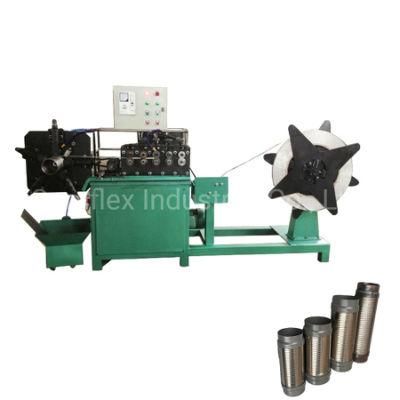 DN120-400 Stainless Steel Exhaut Pipe Flexible Interlock Pipe Making Machine for Car
