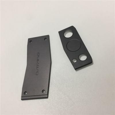 China Precision CNC Machining Process Black Powder Coating Aluminum Nameplate