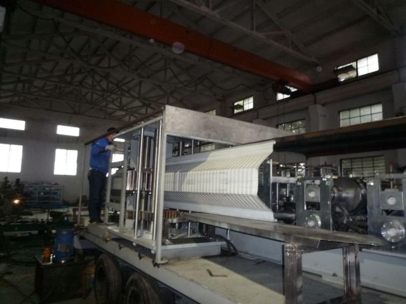 Steel Color Steel Aluminum 914-610 K Span Curve Span Roll Forming Machine