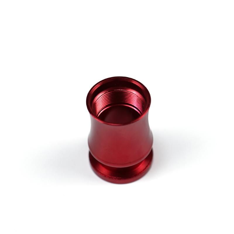 Precision Aluminum CNC Machining Prototype for Turning Anode Red Sleeve Parts